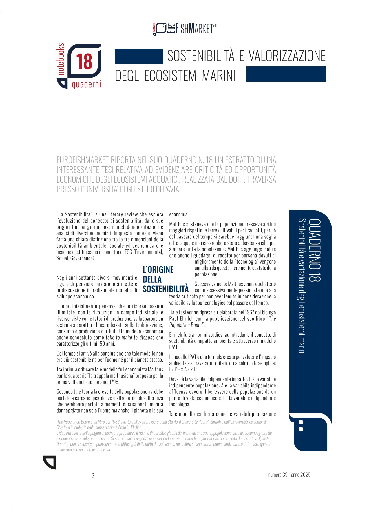 SOSTENIBILITÀ E VALORIZZAZIONE ECOSISTEMI MARINI_quaderno 18_EFM39